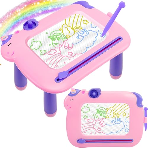 Image of Toddler Toys,Magnetic Drawing Board Baby Toys for 3 Year Old,Toddler Girl Boy Toys Writing Doodle Board,Learning Educational Kids Unicorn Toys for Girls Boys Christmas Birthday Gifts