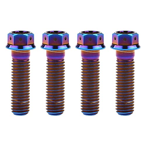 Tornillos de titanio M10 x 35 mm con paso 1,25 mm para pinzas de freno