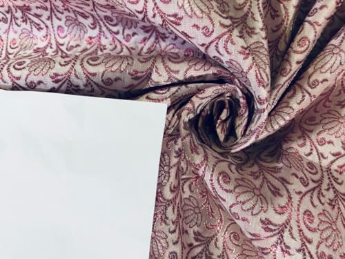 Tissu brocart de soie aquarelle jacquard 44 pouces de large BRO923 au mètre