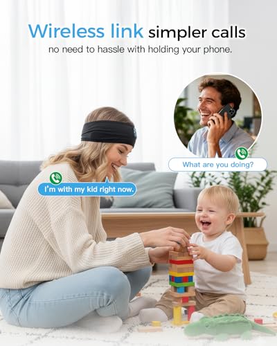 Sleep Headphone Bluetooth 5.4 Headband - Ultra-Thin Stereo Speakers - Image 4