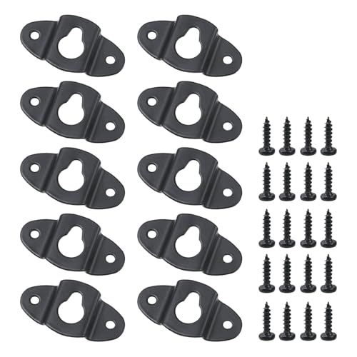 Image of Oedema 10 Pcs Picture Hangers Kits Wall Hanging Picture Hooks Mirror Hanging Brackets with Screws for Room Decor and Office Decor