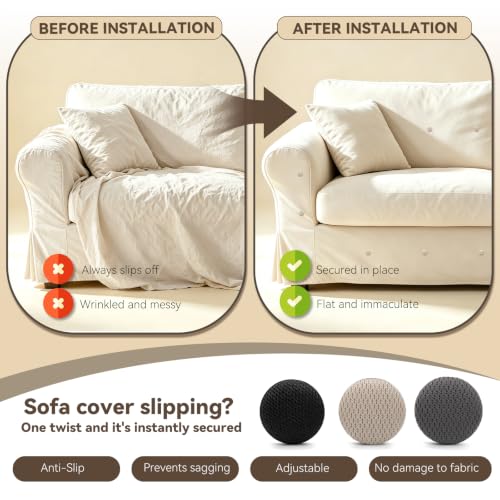Image of Fabric Covered Button 12pcs Upholstery Bedskirt Pins Beige /Black /Grey
