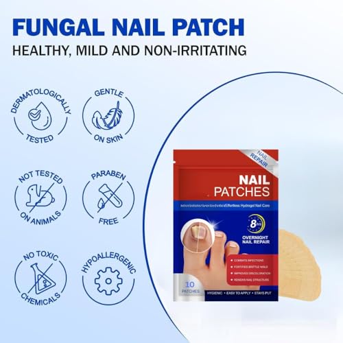 Fungal Nail Patch Treatment – Antifungal Toenail & Fingernail Solution | Kills Nail Fungus at Root | 10 Easy-to-Use Patches (H) - Image 7 thumbnail
