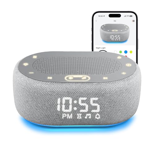 1Mii White Noise Machine with Alarm Clock, Sound Machine for Sleep for Adult Baby, Smart - image 1