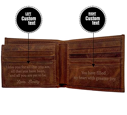 Valentine's Day Gifts for Men, Custom Engraved Wallets for Mens, Personalized Gift for Son from Mom, Father's Day, Personalized Present for Men, Boyfriend, Husband, Groomsmen, Uncle, Friend2