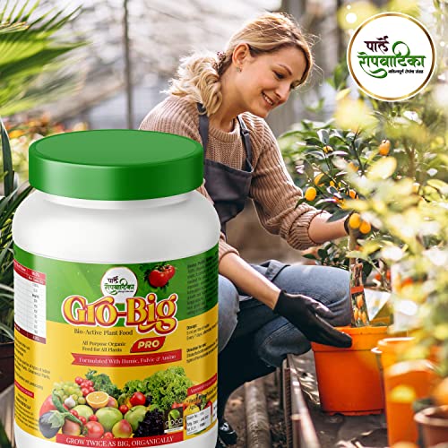 Gro-Big Plant Nutrients 1KG | Organic Soluble Liquid Fertilizer | Flower, Vegetable & Fruit Feed | All Purpose Plant Food for Indoor & Outdoor - Garden Fertilizer (1KG)