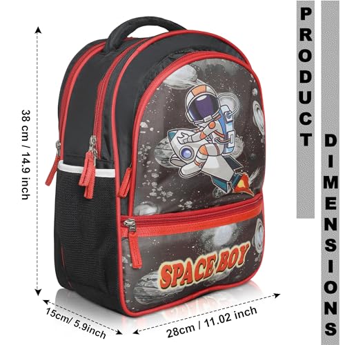 Image of Stylbase Cartoon Printed School Bag for Boys and Girls | Waterproof Backpack Bag for Travelling Sports | Kids Bag Ideal for UKG Nursery 1st Class | School Bags for 5 7 Years 15 Inches