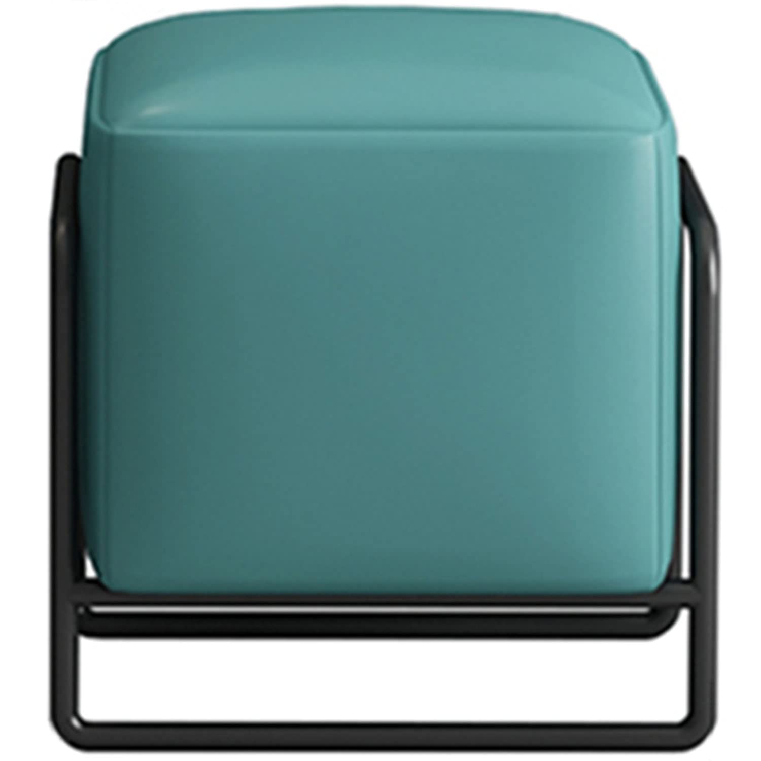 CHWU Backless Vanity Stool, PU Ottoman Foot Stool, Soft Compact Padded Stool, Decorative Furniture, Capacity 200kg