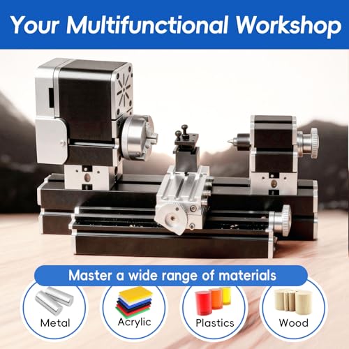 ZHRUI All-Metal Elevated Mini Lathe