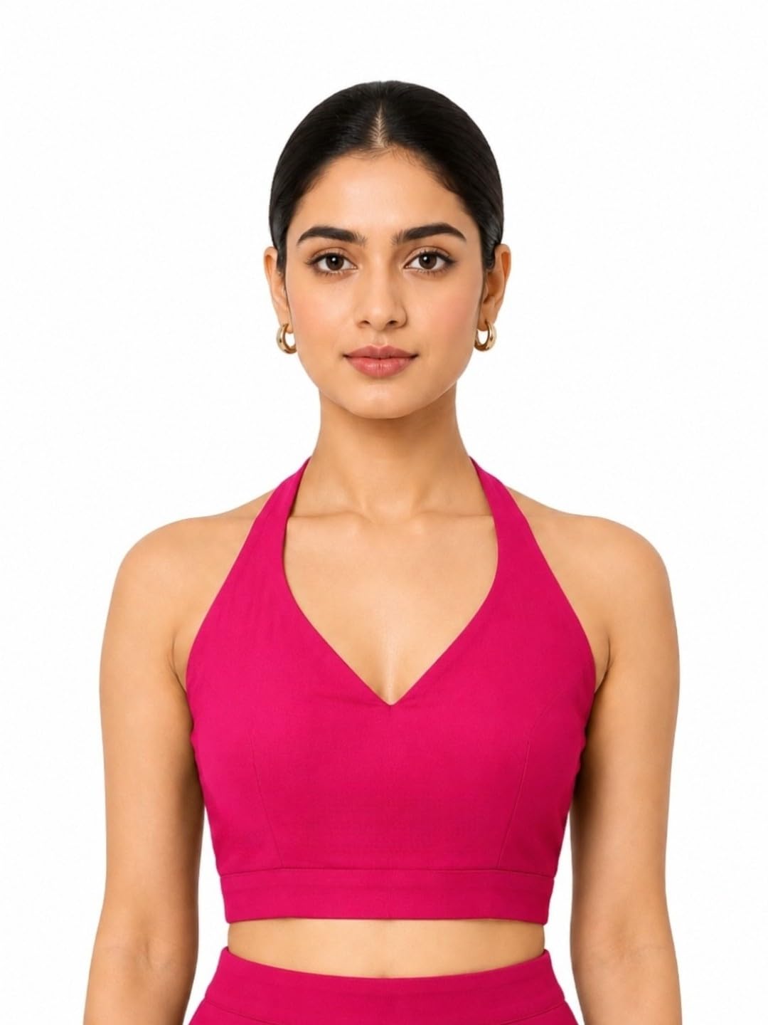 thevasa Women's Divine Halter Neck Blouse-picture-36