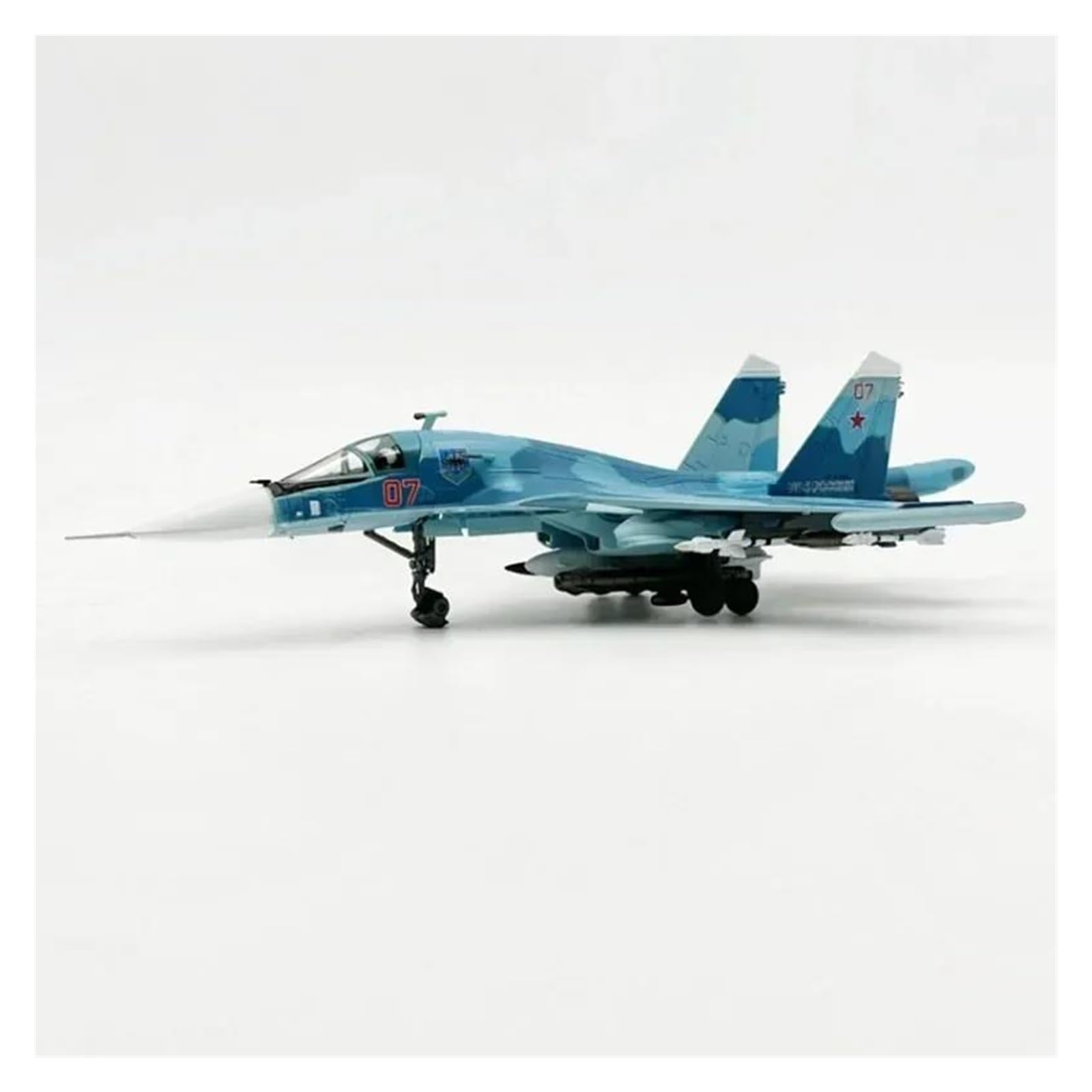Metallo Pressofuso Scala 1 100 Per Su34 Sukhoi Su-34 Replica Aereo Caccia Modello Finito Giocattolo Per Adulti Ragazzi Souvenir Kit di gioco per Hobby