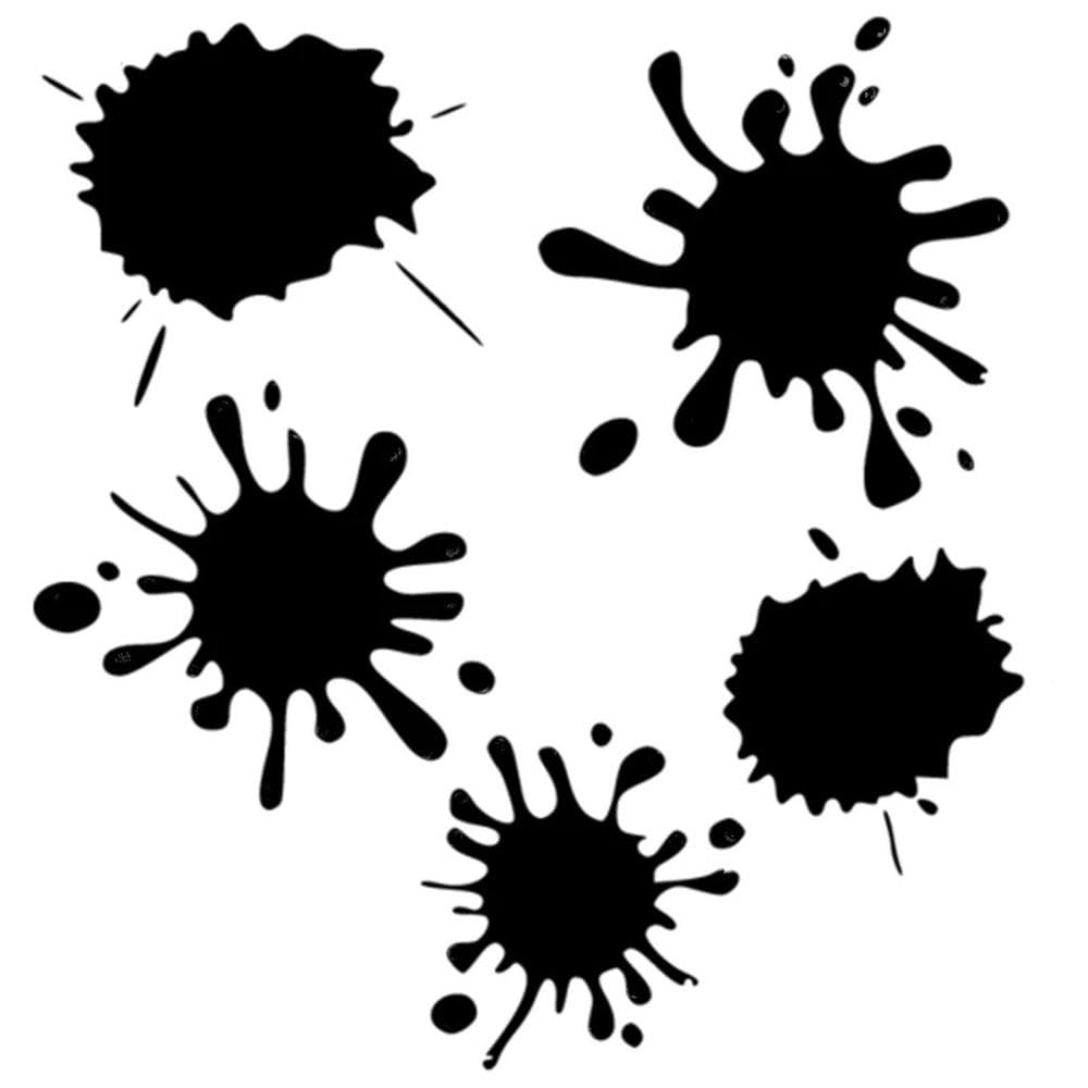 18.8 * 20cm Set of Blots Car Sticker Vinyl Decal Car Auto Stickers for Car Bumper Window Car Decor(Black)