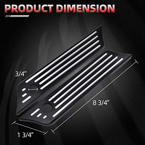 Cubiertas de Cerradura para Alforjas CNC en Aluminio para Harley Davidson miniatura 2