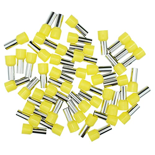 Afeld Elektro terminales de cable 25,00 mm² Amarillo - manguitos de cable aislados - 50 piezas de terminales de cable - terminales para conductores de alambre fino y muy fino