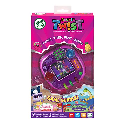 LeapFrog Rockit Twist Handheld Learning Game System, Purple and 2-Game Pack: Cookie's Sweet Treats and Dinosaur Discoveries - Image 7