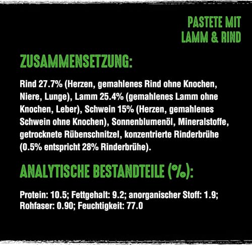 CRAVE Hund Schale Pastete mit Lamm und Rind 3 x 7 x 150g
