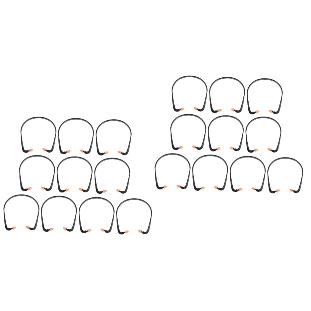 Healvian 2 Sets Bequeme Silikon-ohrstöpsel Mit Bügel Für Konzerte Ohrstöpsel Zur Lärmreduzierung Für Studenten Zum Schießen Leichte Für Die Arbeit 10 Stück * 2
