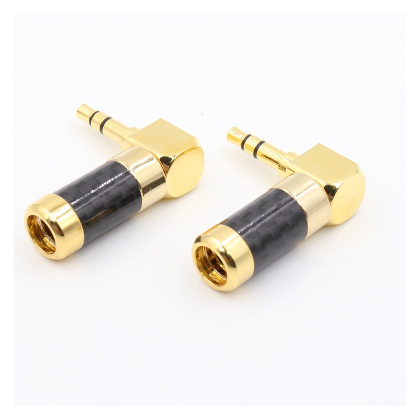 4 Uds. Conector De Audio Estéreo Macho De 3,5mm Chapado En Oro De 24K 3U For Cable De Auriculares