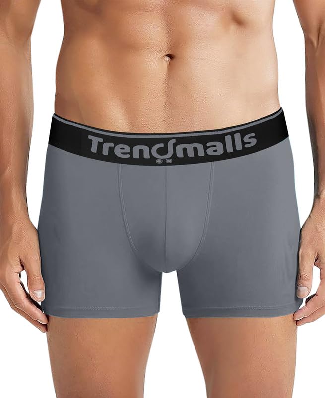 Image of TRENDMALLS Men's Birla Micromodal Regular Fit Solid Men Underwear Trunks with No Marks Waistband