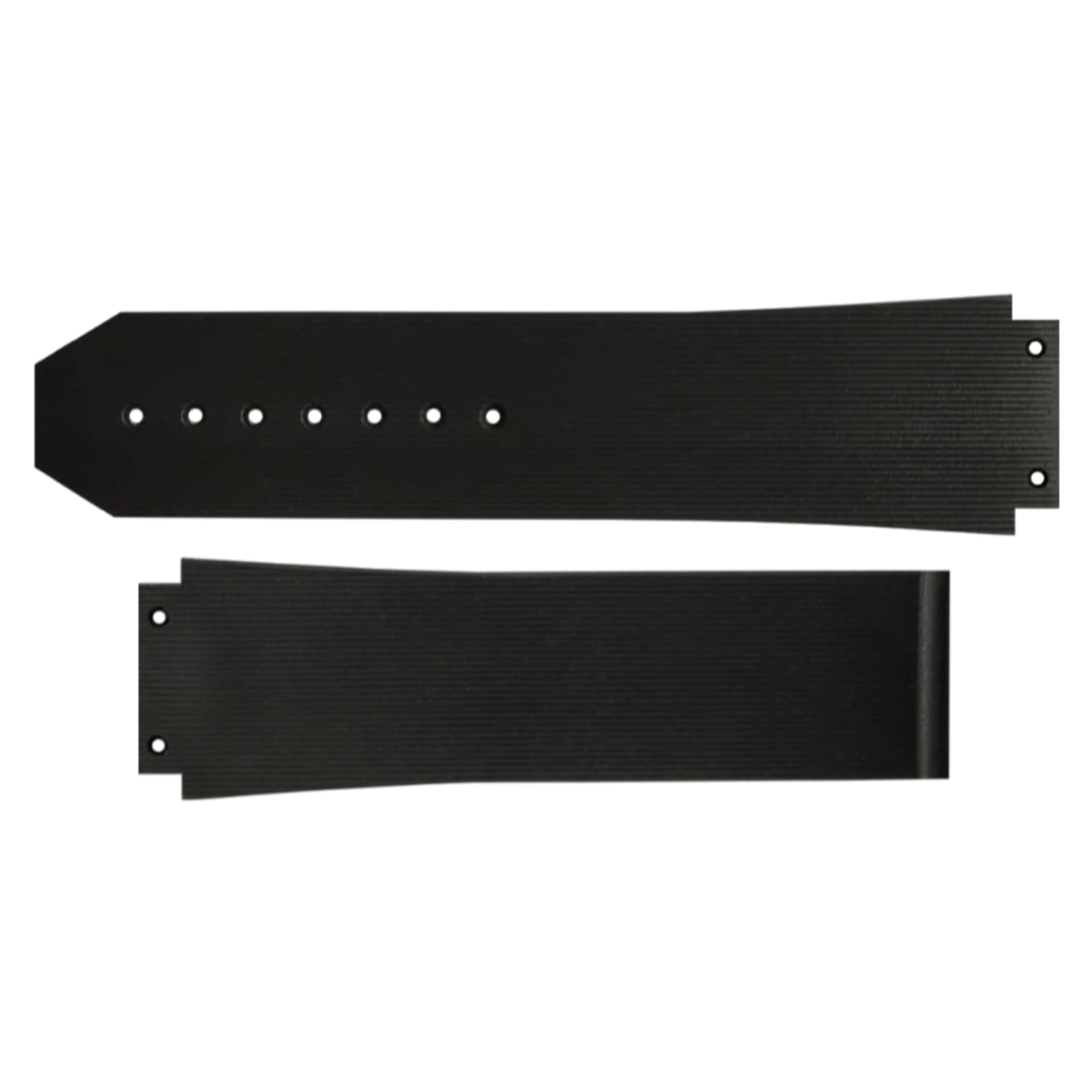 NTSHLS'' ''DSN2'' 24MM Resin Watch Strap (Black) // Compatible With HUBLOT Watches Only (Without Tools)