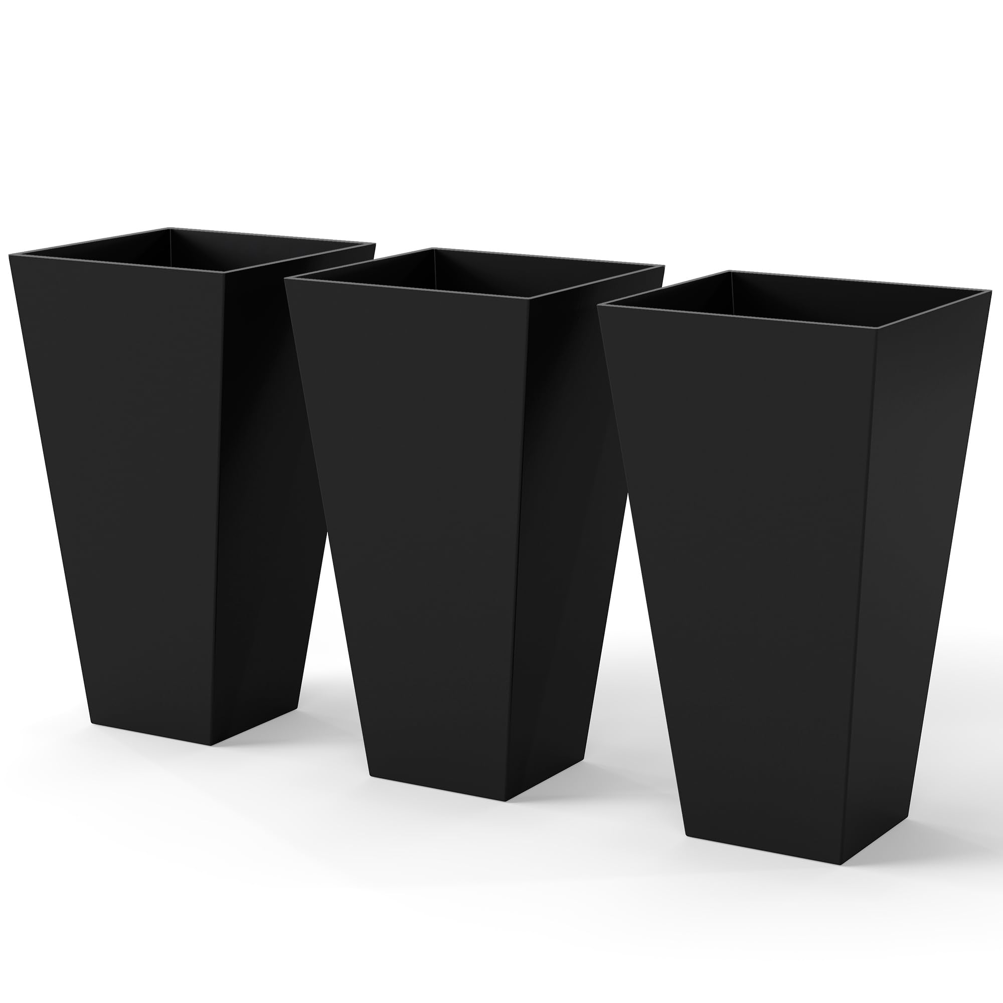 Outsunny 28 inch Tall Planter Set of 3