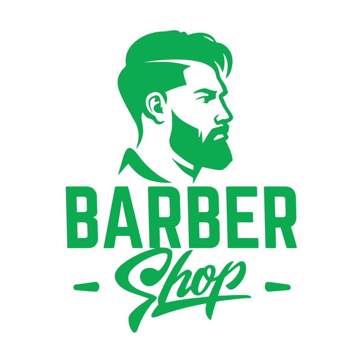 Lzhouting Men's Wall Stickers 6283 Hair Salon Vinyl Wall Decal Barbershop Logo Signboard Haircut Stickers Removable Store Window Sign For Barber Shop Extra Large - 74X96cm