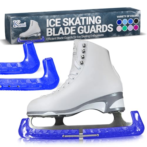Kami-So Ice Skate Guards | Ice Protector for Blades | Hockey Skate Blade Covers | Figure Covers | Hard Guards & Blade Soakers | Women and Mens Skating Accessories| Gel Royal Blue