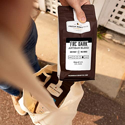 Fresh Roasted Coffee, Frc Dark Roast Blend, 5 Lb (80 Oz), Kosher, Whole Bean #TOP4