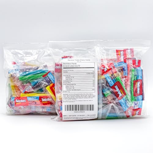 Dulces de caramelo masticable Rainbow 1 lb sabor frutal miniatura 6