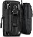 Produktbild ONEFLOW Survival Case für Samsung A + J Reihe - Gürteltasche aus Nylon, Handytasche mit Karabiner, Handy Gürtel Tasche Outdoor Handyhülle, Schwarz