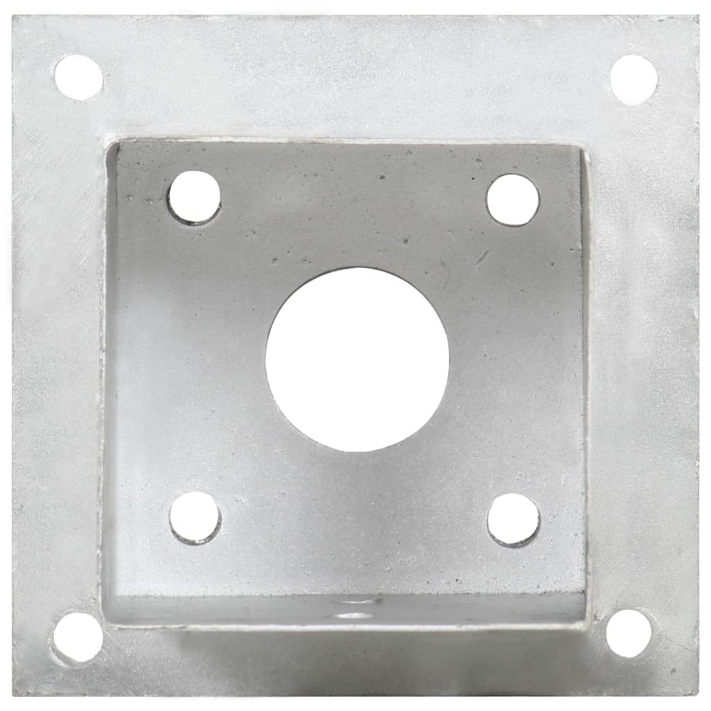 Anclaje de postes de metal galvanizado de 101 mm, 4 unidades, soportes estables para fijación de postes de vallas, madera, metal y WPC para terraza, jardín, balcón y sauce