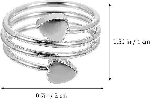 Miniatura 6 de EXCEART Anillo de terapia magnética con forma de corazón, tamaño ajustable, anillo de curación para alivio del dolor para artritis, mujeres, hombres