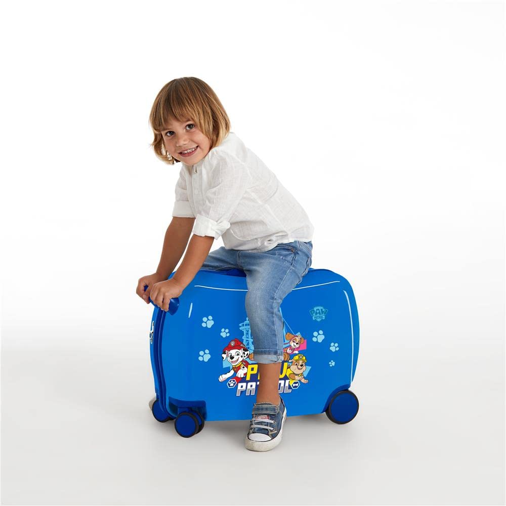 Pepe Jeans Paw Patrol Always Heroic Valise pour Enfants Bleu - Coque Rigide ABS, 50 x 38 x 20 cm, 34 L, 1,8 kg, 4 Roues, Taille Única