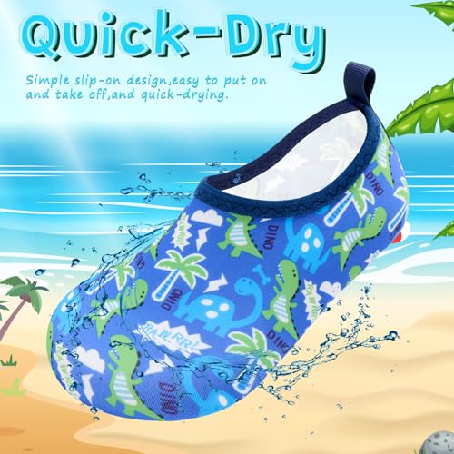 Image of VIFUUR Kids Water Shoes Girls Boys Quick Dry Aqua Socks for Beach Swim Outdoor Sports