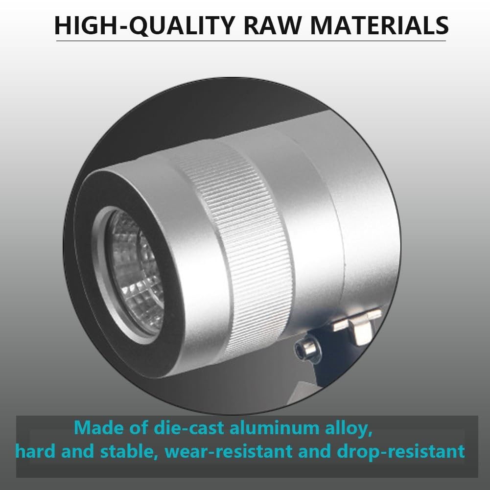 Luz De Trabajo LED Resistente Al Agua,Luz Portátil For Herramientas,120 Lúmenes/vatio,Luz De Trabajo Mecánica For Bancos De Trabajo,Tornos,Parrillas(7W/220V/Short Arm)