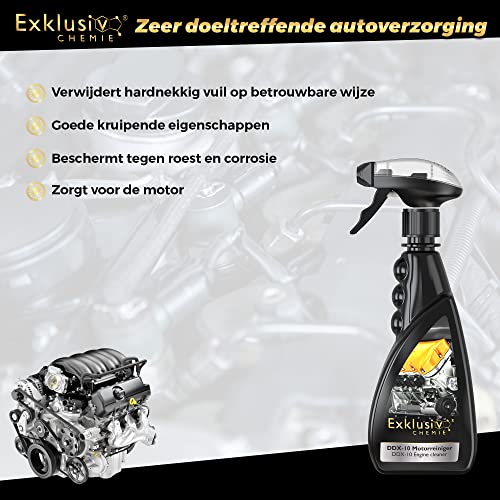 Exklusiv Chemie® Motorreiniger | Lost vuil, olie, hars op | Teerverwijderaar | Motor koudreiniger | Motorreiniger | Onderdelenreiniger | Ontvetter | 500 ml - Image 3