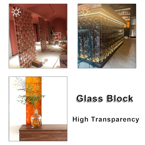 Bloque de vidrio rectangular de alta transparencia y acabado cristalino premium 5