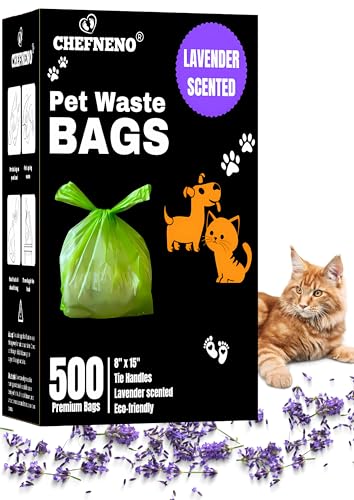 Cat-Litter-Waste-Bags-Biodegradable-500-Count-Dog-Poop-Bags-with-Easy-Tie-Handles-Earth-Friendly-Lavender-Scented-Cat-Litter-Poop-Bags-Diaper-Bag-Disposable-Sanitary-Pad-Waste-Bags-500-Bags