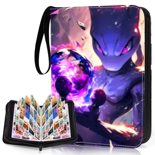 Niaetuto 50 PCS Classeur Carte,900 Cartes Album Porte Carte,Portable Album de Collection,Imperméable Albums pour Cartes à Collectionner