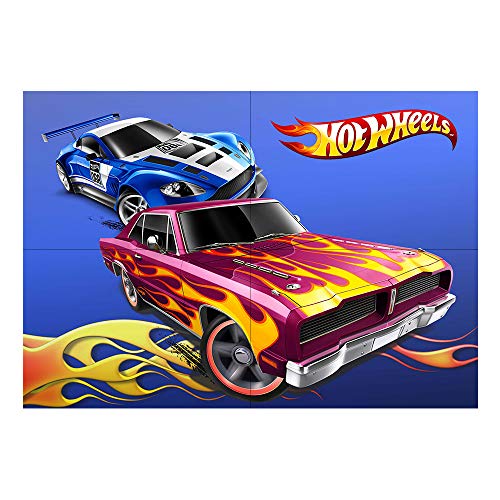 Painel de Festa Decorativo Hot Wheels - 1 Unidade