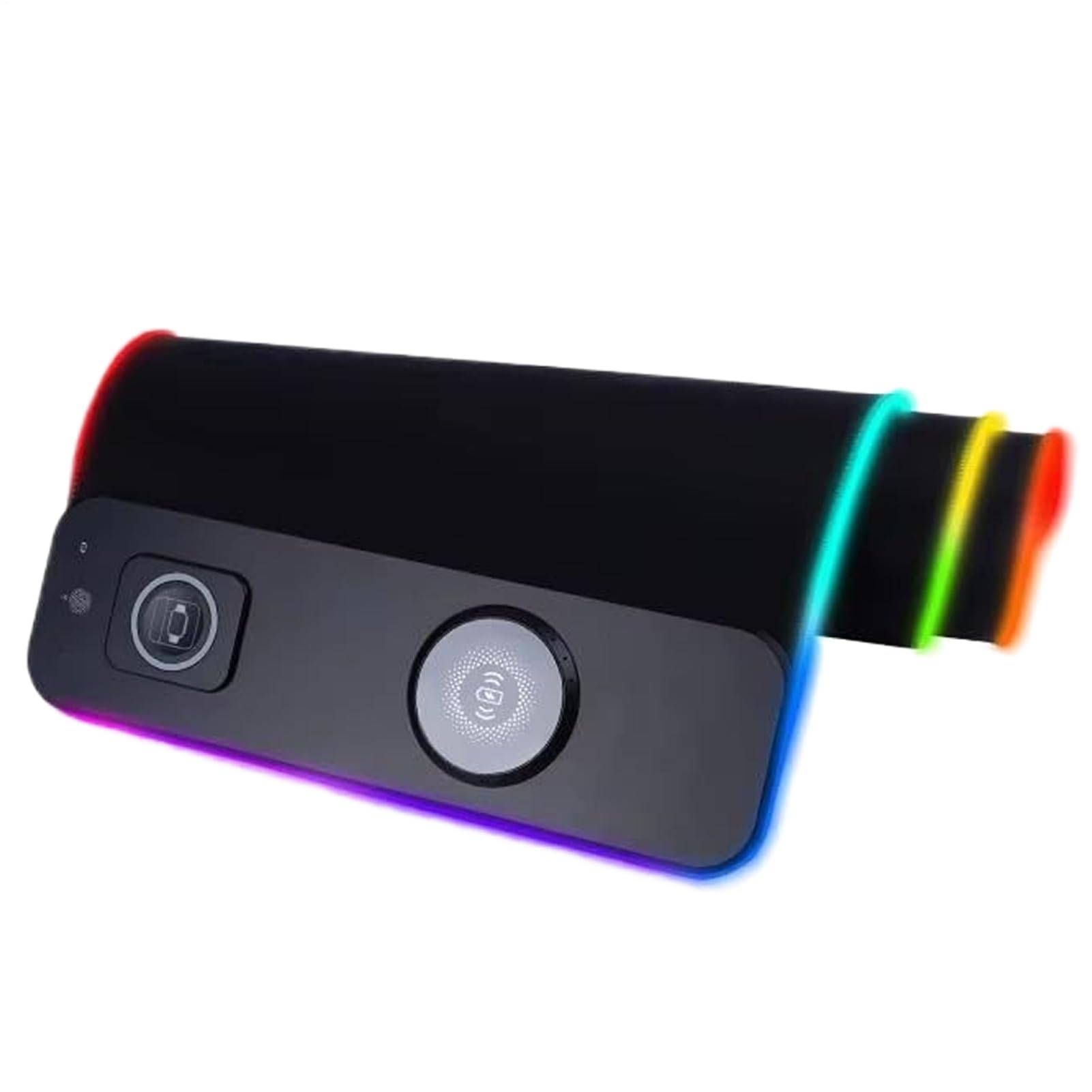 Tappetino Mouse LED Ricaricatore Wireless Impermeabile RGB 15W | 80x30 cm Mouse Pad Gaming Ricarica Rapida Magnetica Antiscivolo Per PC Gaming Smartphone Laptop Scrivania Sala Giochi