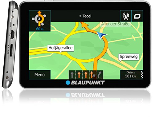 Blaupunkt TravelPilot EU LMU - tragbares Navigationssystem der Performance-Klasse - Cortex A7 800 MHz Prozessor -Touchscreen-Farbdisplay - TMC Stauumfahrung - Lebenslange Karten-Updates* - 2D / 3D Darstellung mit intell. Autozoom - Fahrspurassistent – Bild 3