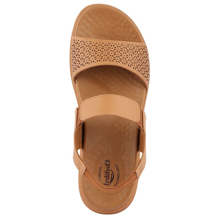 Image of Medifeet Women's Laser Cut Design Sling Back Sandals