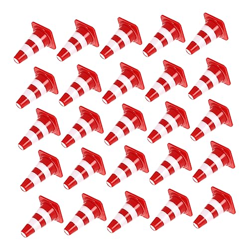 BESPORTBLE 60Pcs Roadblocks Traffic Sign for Lightweight Simulation Cones for Early Transportation Education Learning Props for and Symbol Recognition