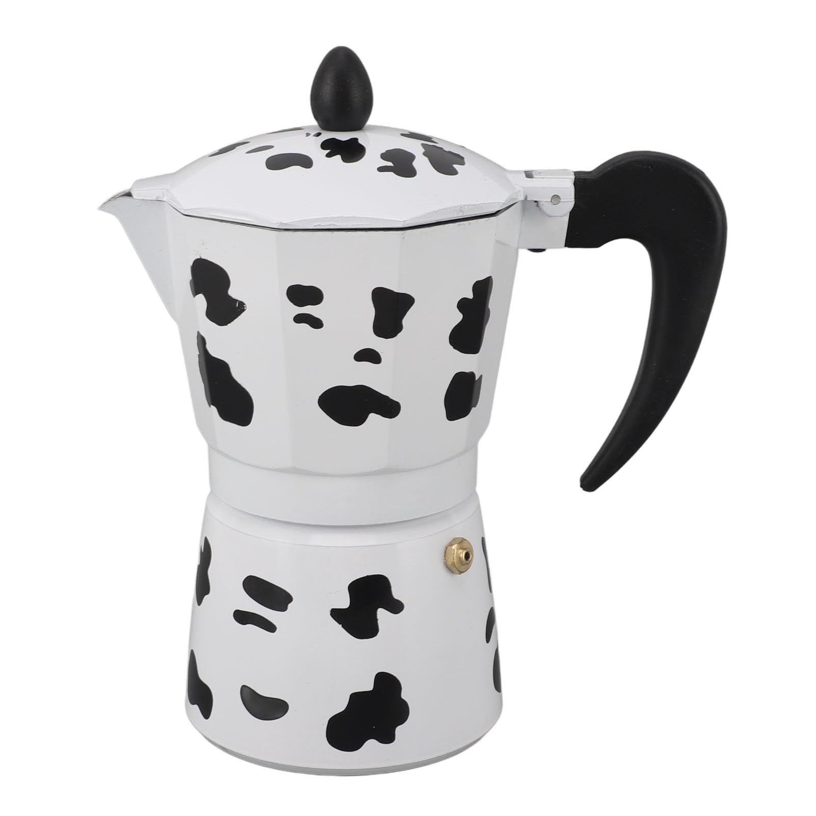 HAOHIZE Coffee Pot,Coffee Pot Household Hand Pour Kettle Concentrated Milk Cow Color with Italy Aluminium for Kettle Boil for Home Cafe Outdoor Activities Camping Travel (6 Cups 300ML)