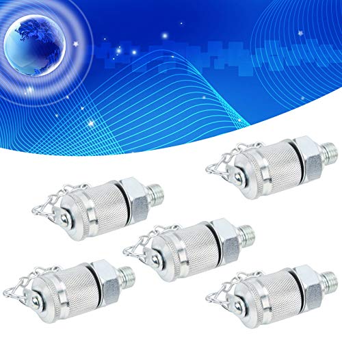 Image of 5Pcs Hydraulic Pressure Testing Adapter, Thread Test Coupling Connectors Pressure Measuring, Test Point Testing Coupling Adapter for Hydraulic System (M10*1.25)