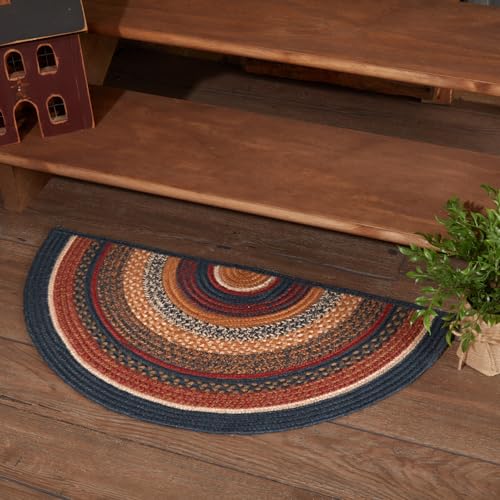 Tapete decorativo semicircular de 16.5x33 pulgadas