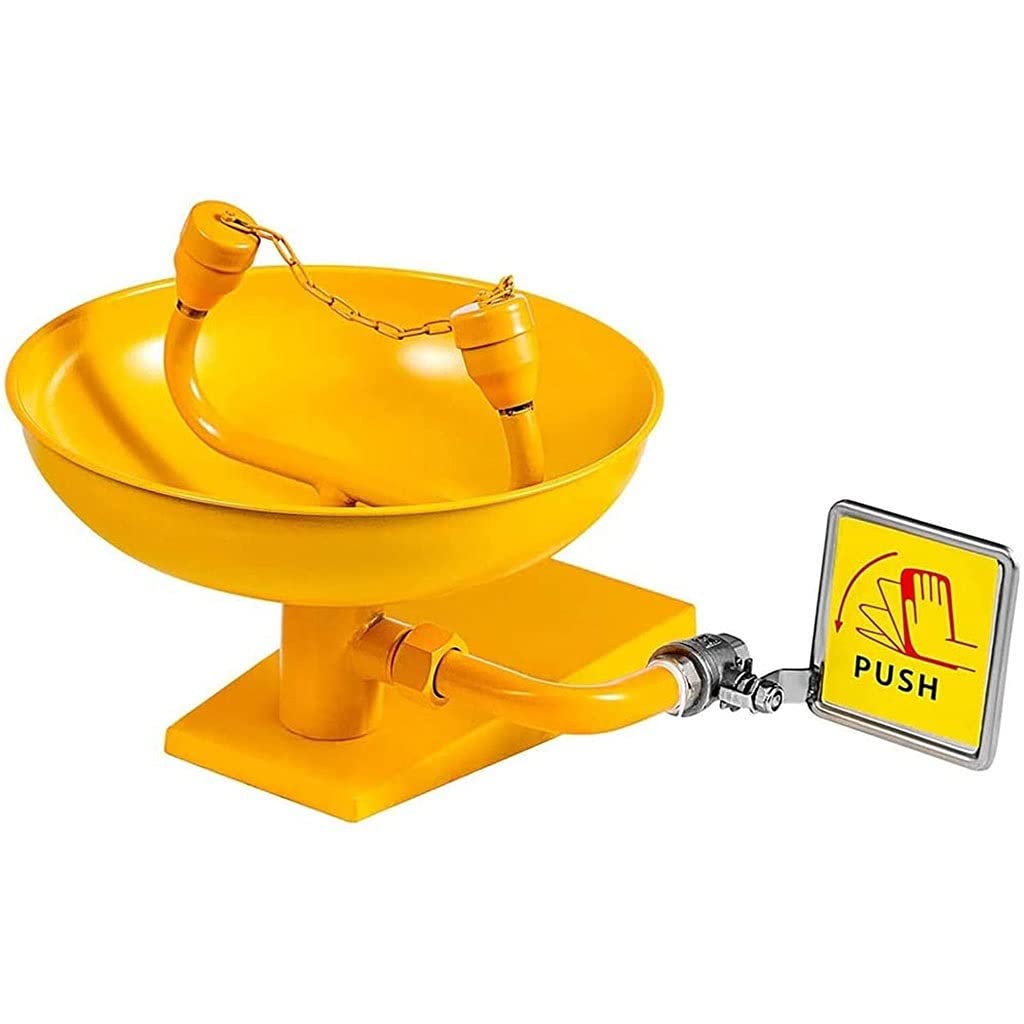 ZTCHSENZT Safety Eyewash,Eyewash Station Emergency Eyewash Wall Mounted ABS Coating Eye Washer Stainless Steel for Emergency Cleaning