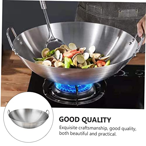 Wok para uso doméstico de acero inoxidable miniatura 3