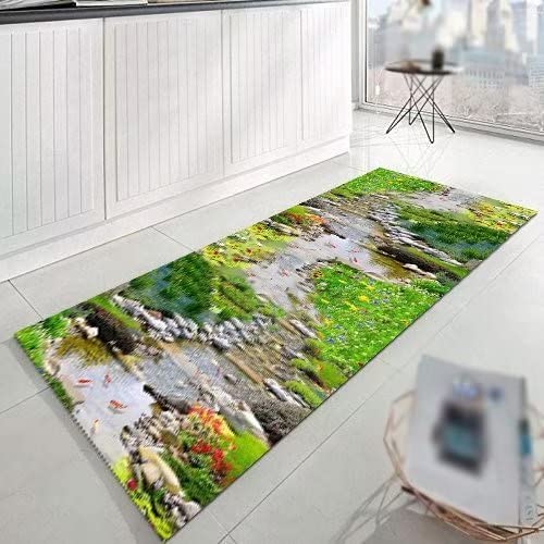 ZUZEKU Boho Loper, voor gang, keuken, wasbaar, antislip, 40 x 60 cm